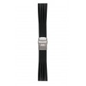 Traser® H3 silicone watch strap, BLACK