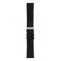 Traser® Red Combat rubber watch strap, BLACK/RED