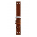 T5 Aviator leather watch strap, BROWN